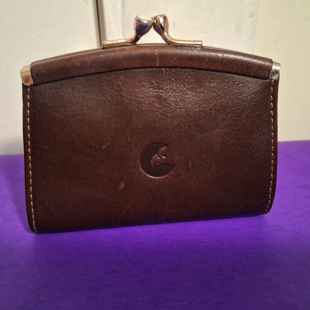 Fabric Roma wallet Kisslock Womens Leather